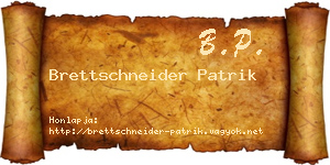 Brettschneider Patrik névjegykártya